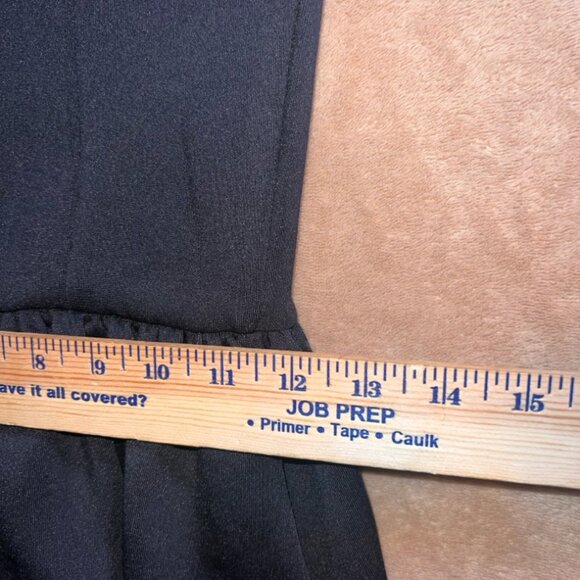 Divided‎ by H&M Women 6 Solid Black Sleeveless Fit Flare Zip Back Dress (V) - Picture 4 of 8